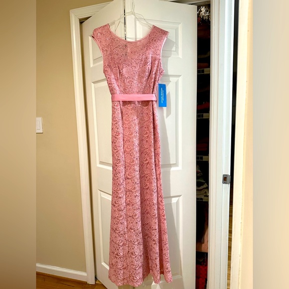 Prom dress long mauve sequins - Picture 1 of 5